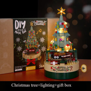 DIY Christmas Tree Brick Music Box